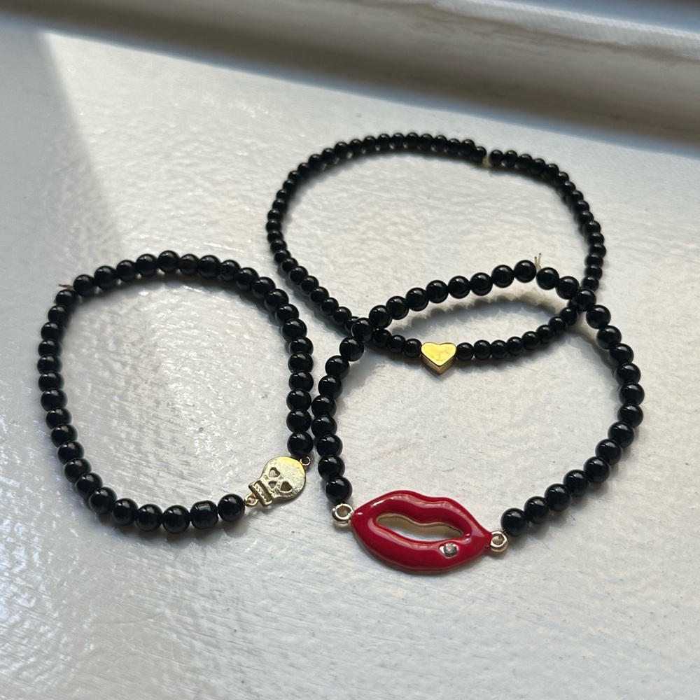 Trio of bracelets